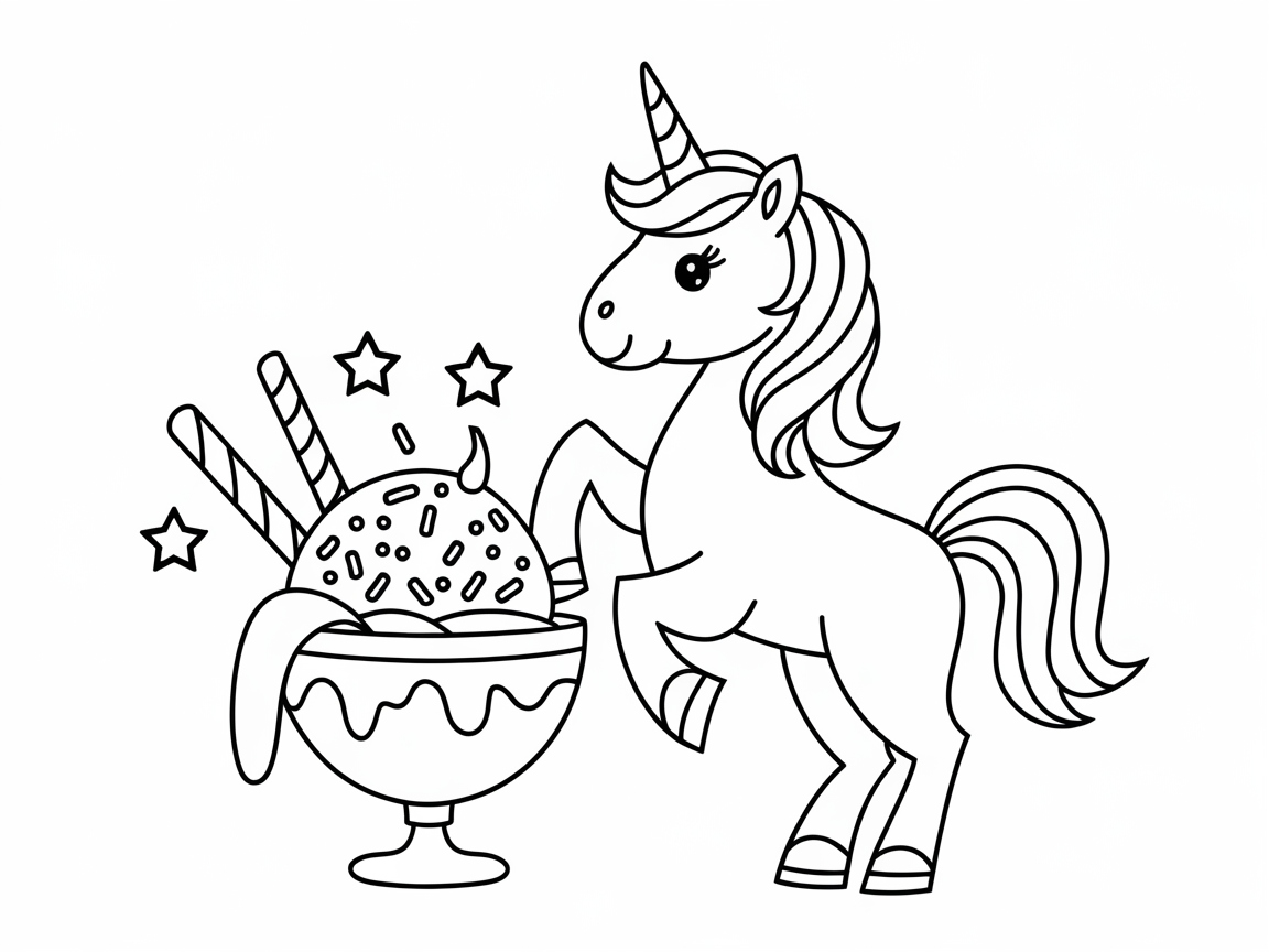 Unicorn Magic Meets Banana Split Delight