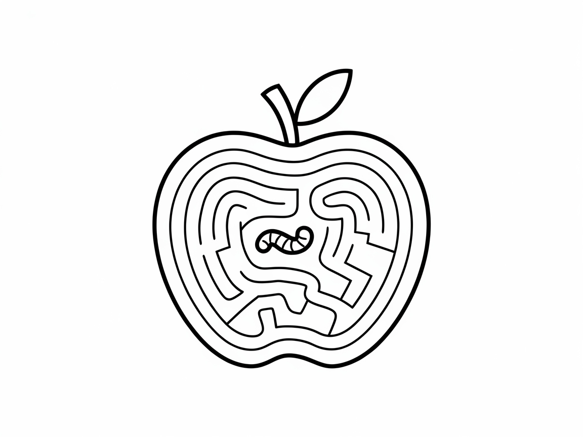 Apple Maze Adventure for Curious Kids