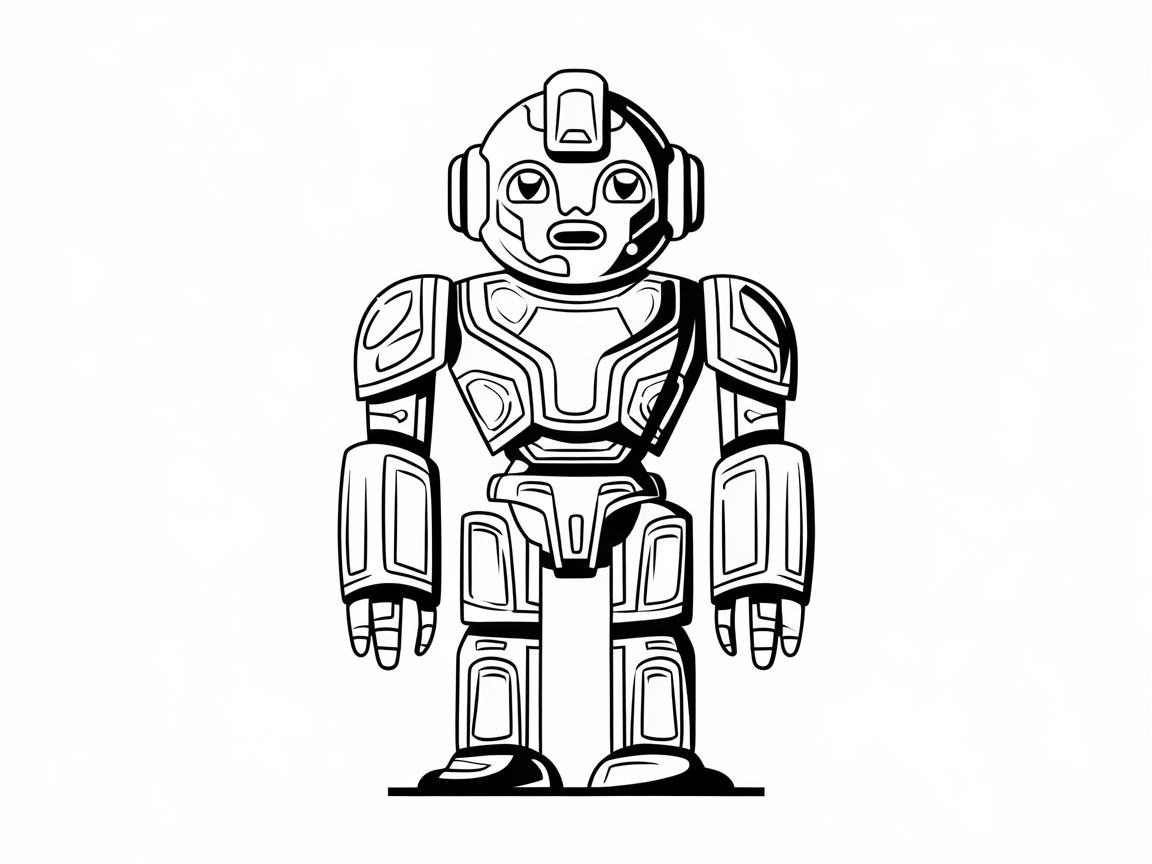 Power Up with This Futuristic Robot Page