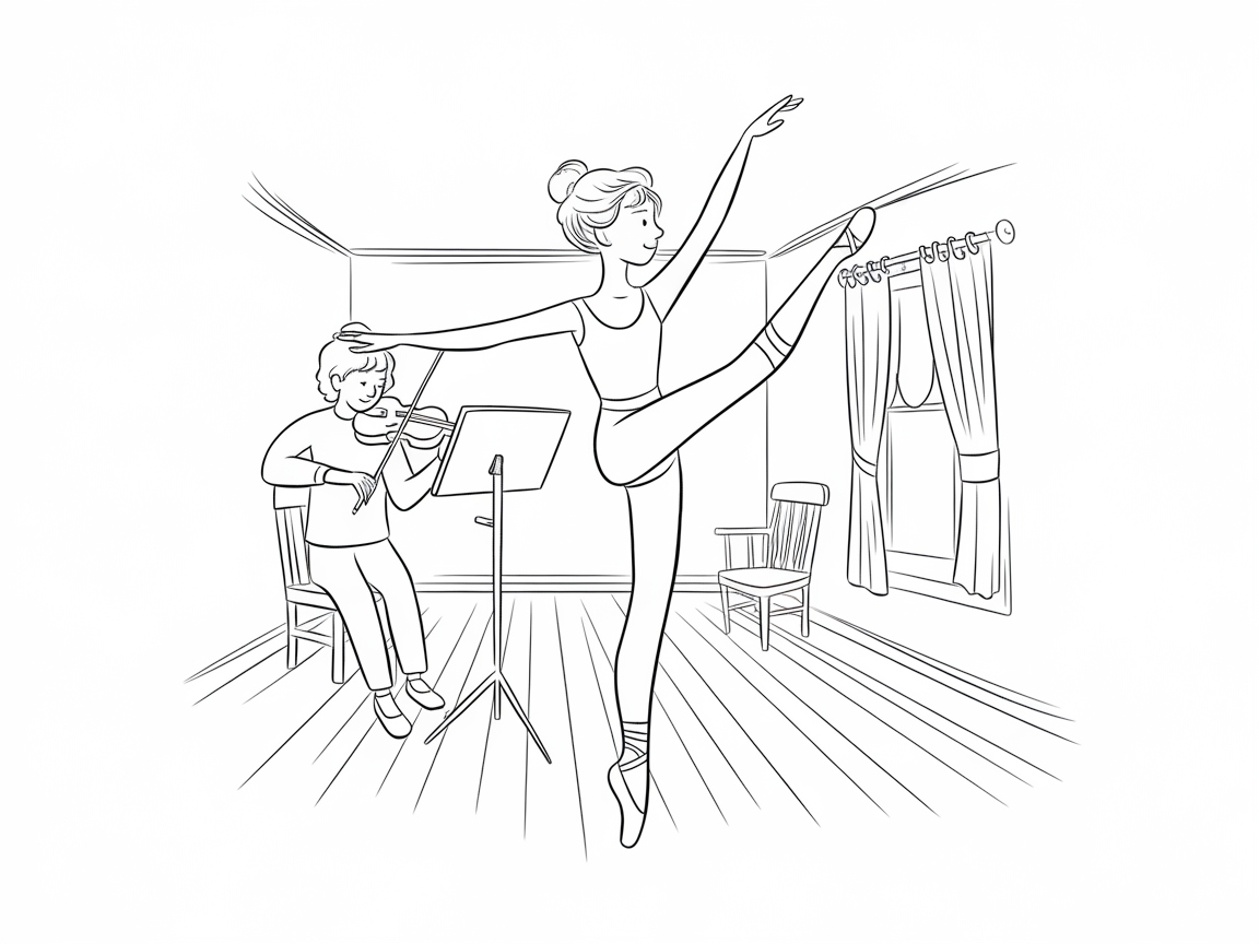 Bring Music to Life With This Ballet Rehearsal Scene