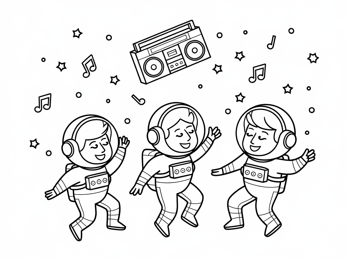 Intergalactic Dance Party With Astronauts