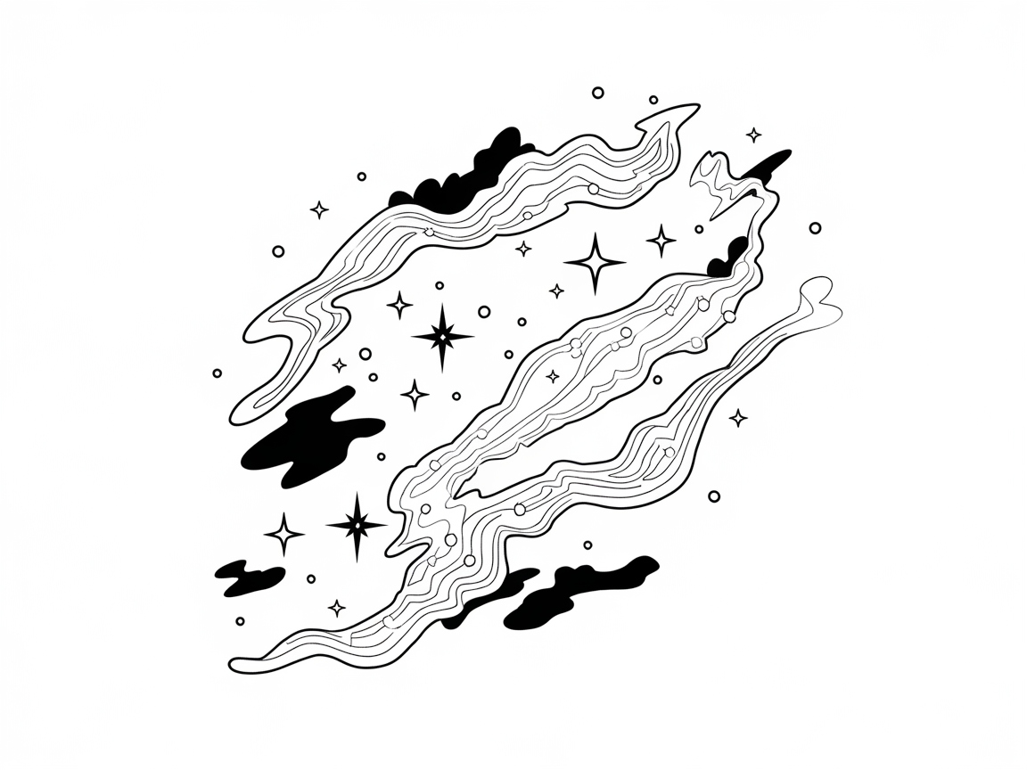 Discover the Wonders of a Nebula Swirl with This Ethereal Page