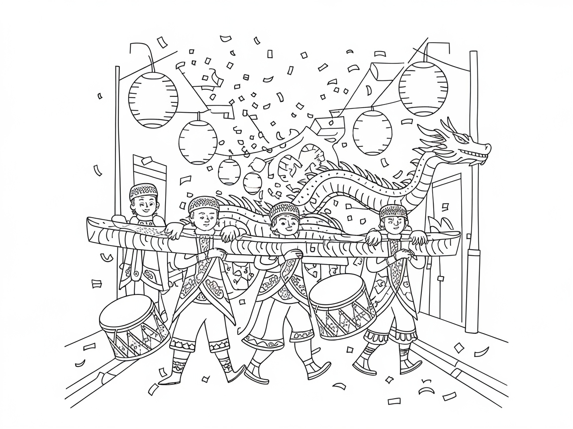 Join the Festivities with This Vibrant Dragon Parade
