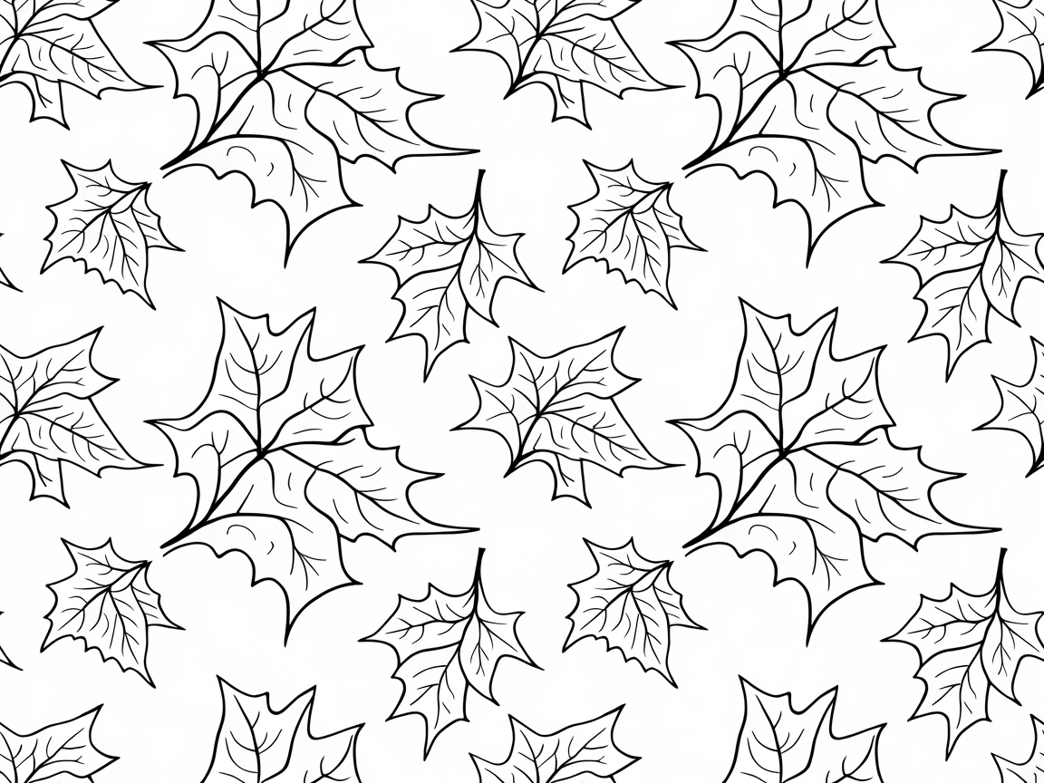 Pattern of Falling Leaves Ready for Your Artistic Touch