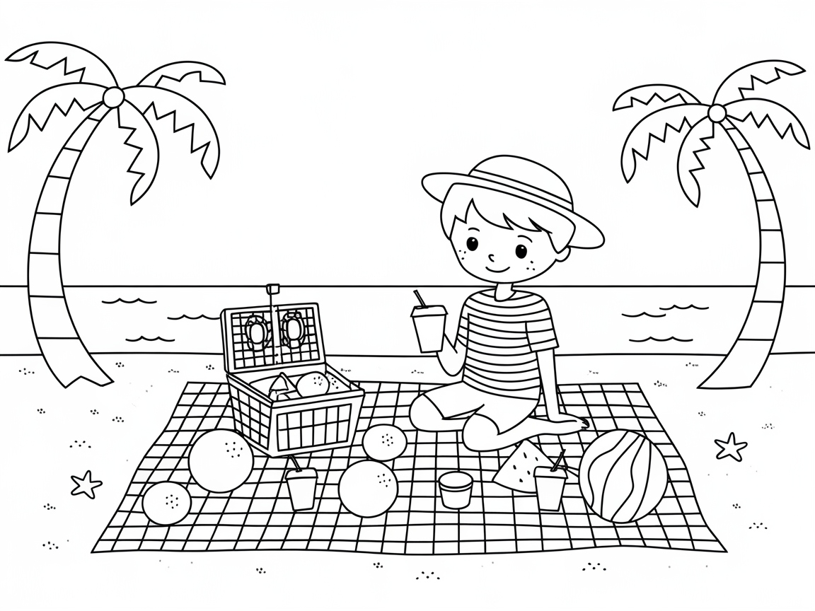 Picnic Fun by the Shore