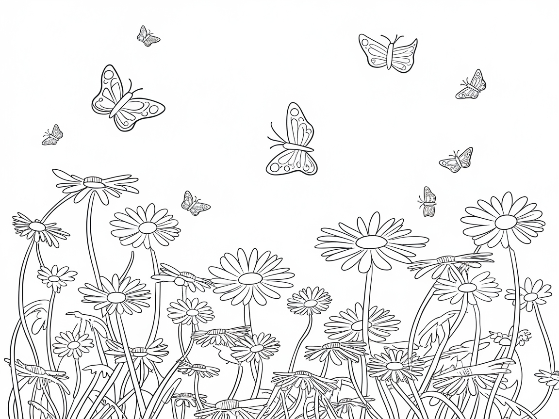Delight in a Blossom-Filled Meadow