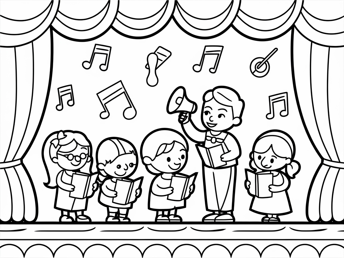Harmonize with the School Choir on Stage