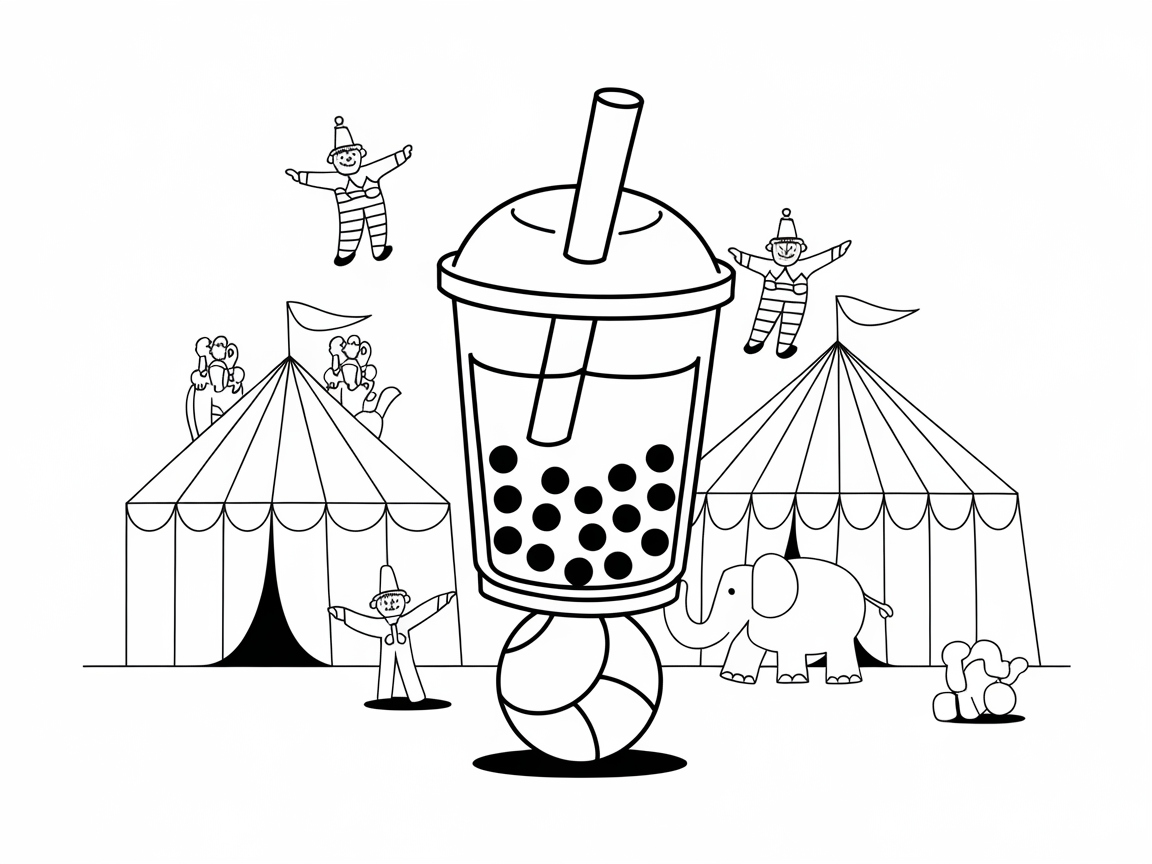Circus Fun with a Balancing Boba Act