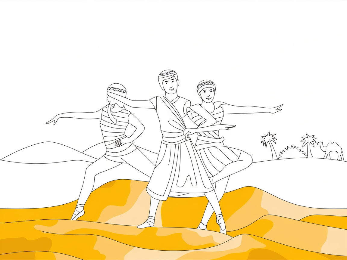 Exotic Desert Ballet Trio
