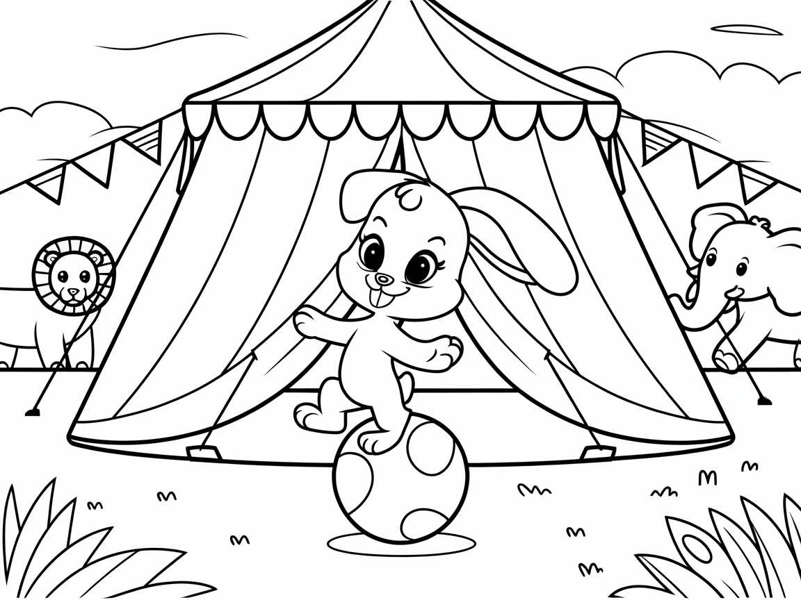 Circus Fun with Bunny and Friends