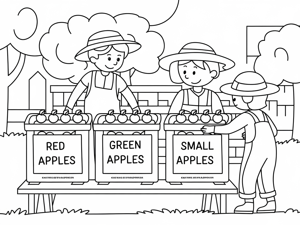 Sort Your Apples at the Orchard Market