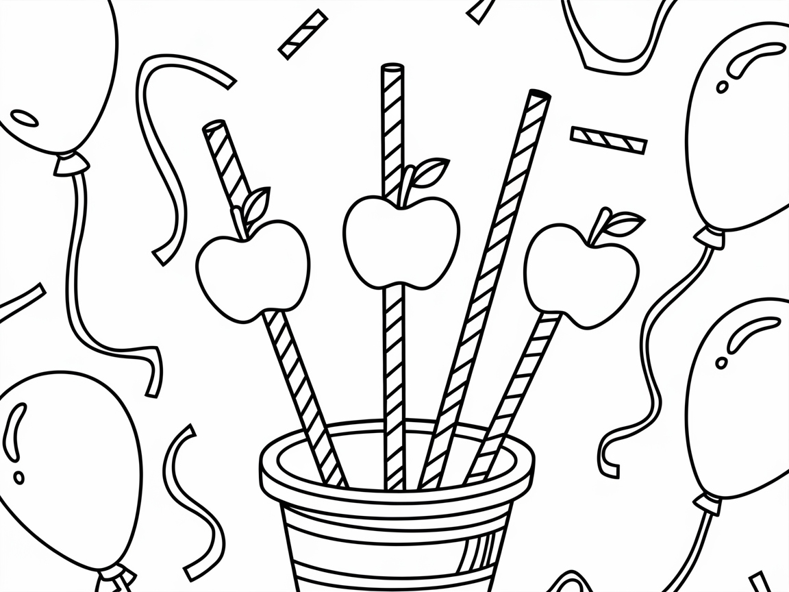 Liven Up Your Party with This Apple and Balloon Scene