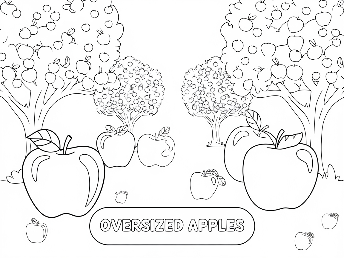 Explore a Bountiful Orchard of Oversized Apples