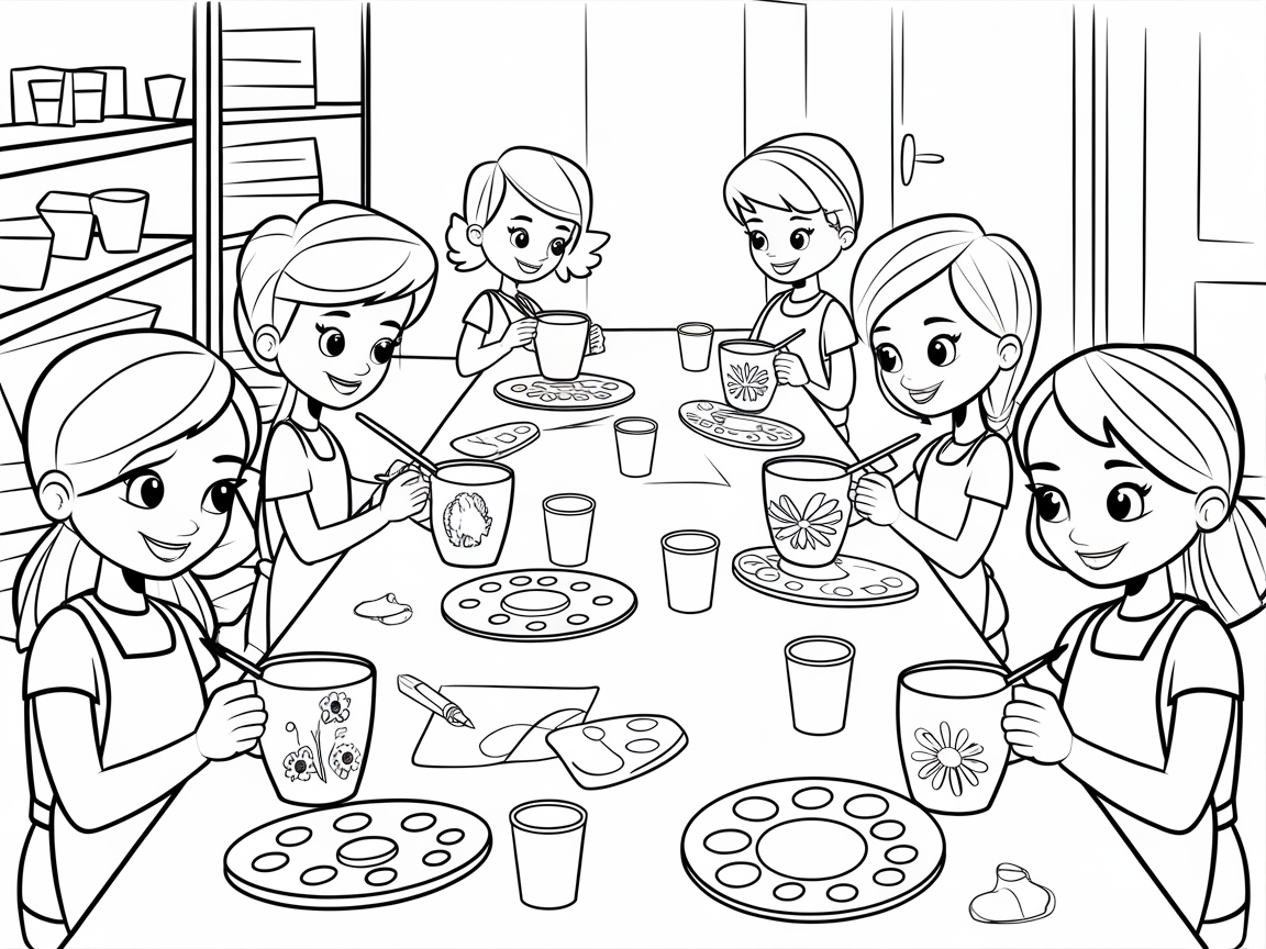 Join the Pottery Painting Party
