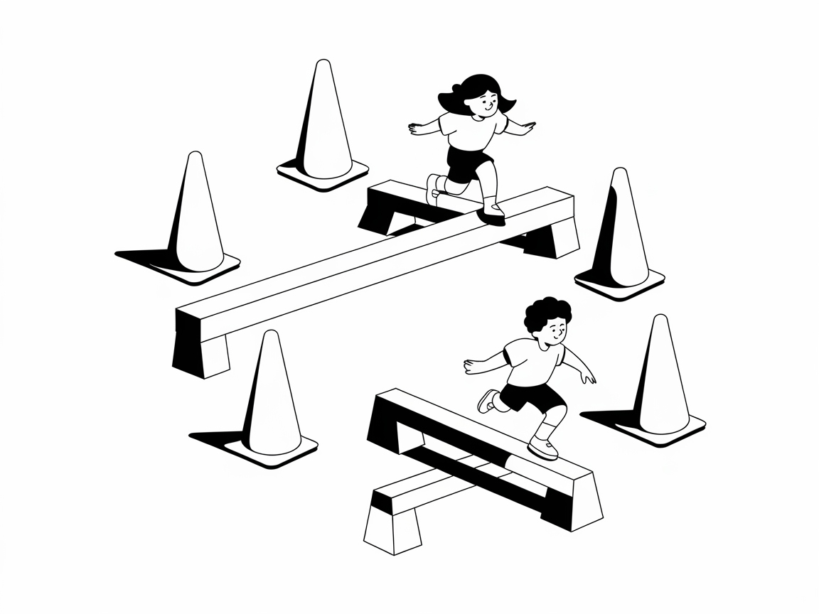 Race Through the School Obstacle Course