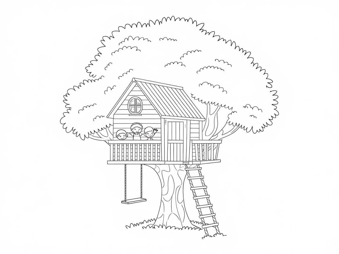 Explore This Cozy Treehouse Scene