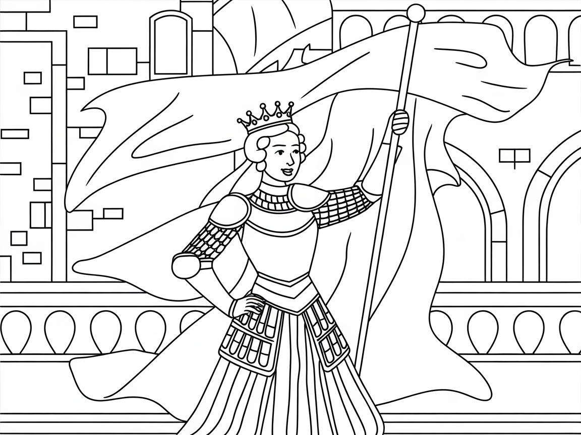Stepping into Heroism with This Warrior Queen Page
