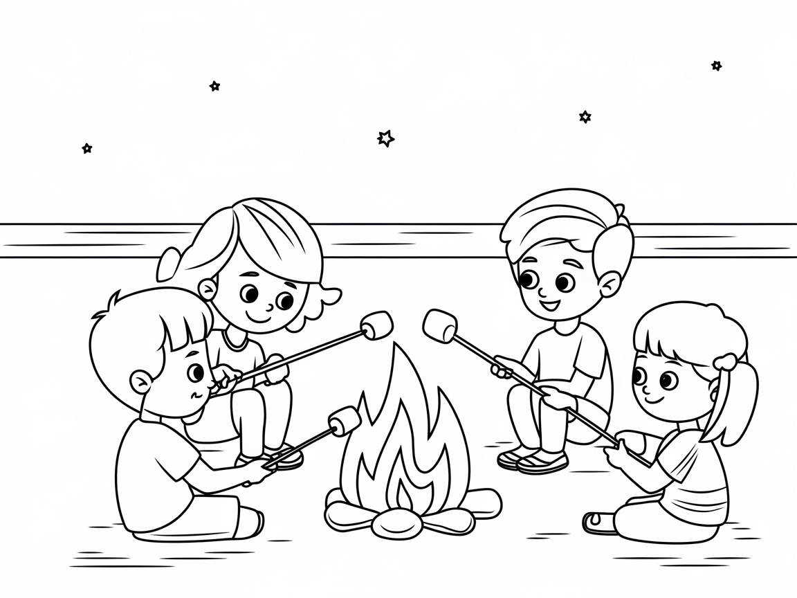 Campfire Fun Under the Stars