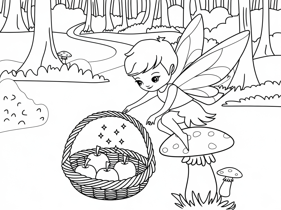 Fairy Fun with Apples in the Enchanted Forest