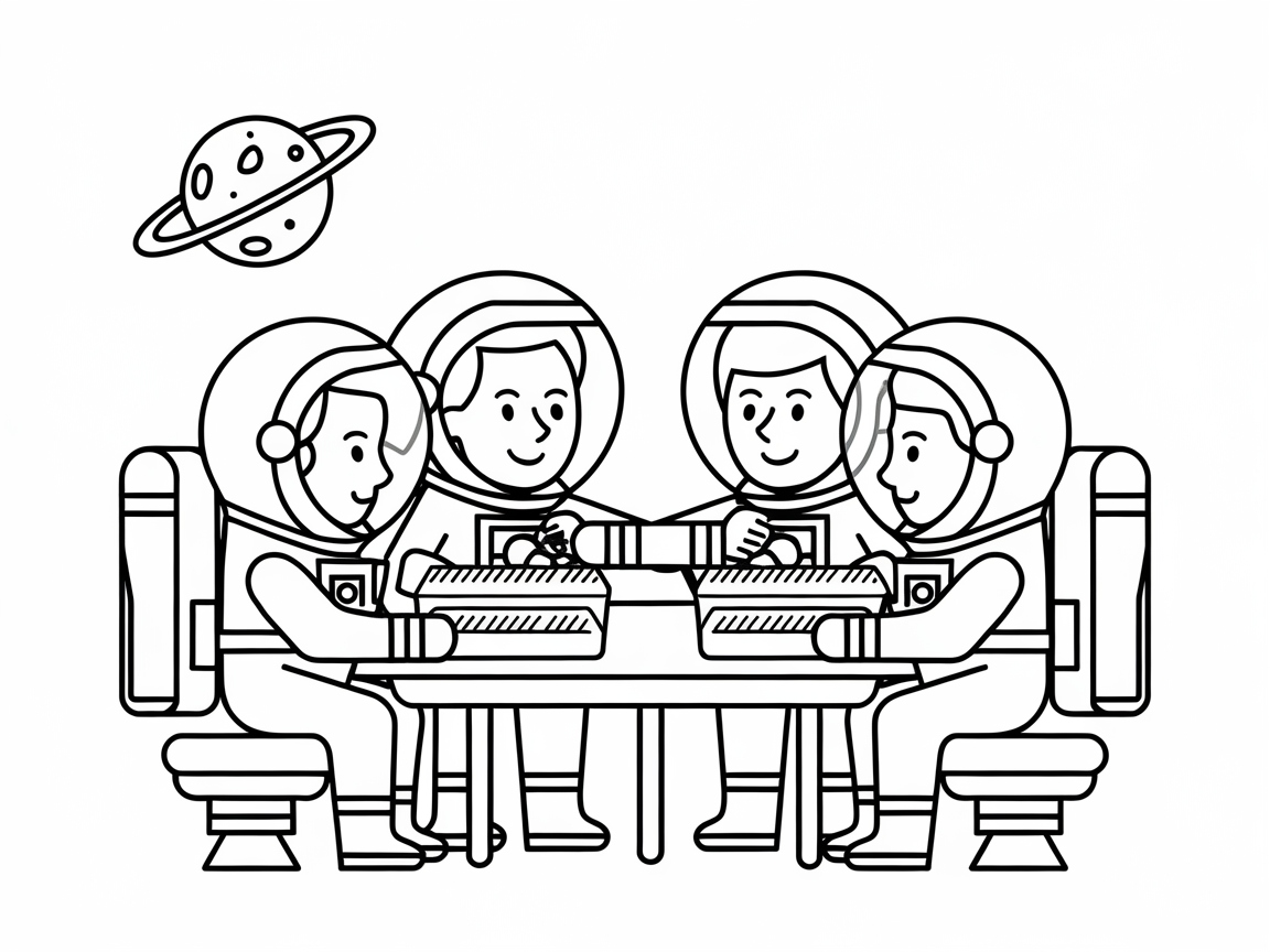 Enjoying a Cosmic Meal: Astronaut Lunchtime