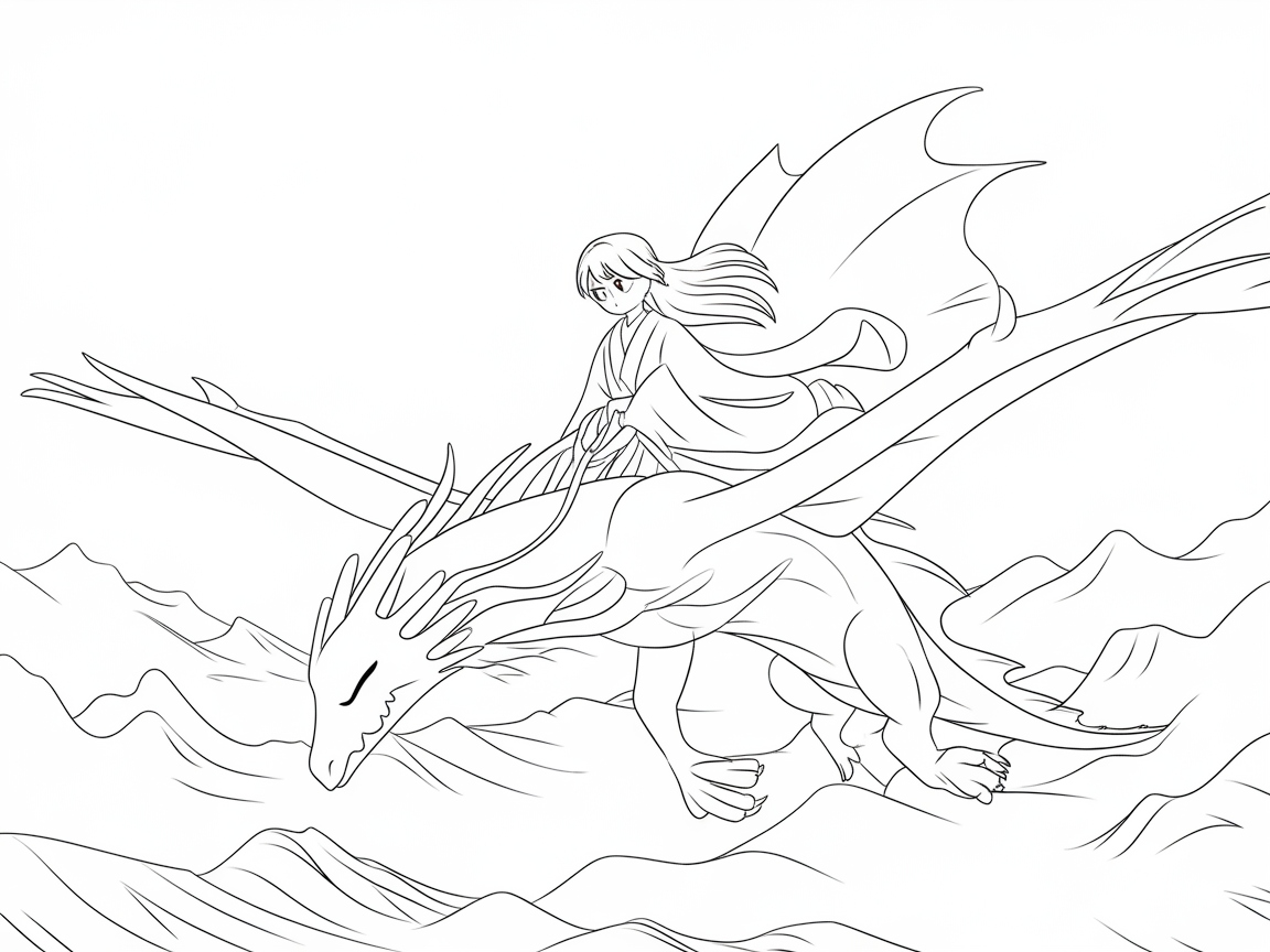 Soar Over Mountains with This Anime Dragon Rider
