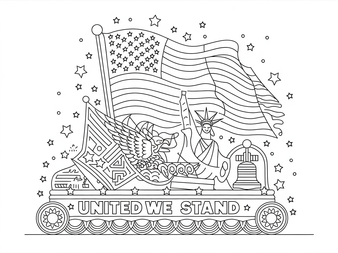 Celebrate Unity with This Patriotic Parade Float