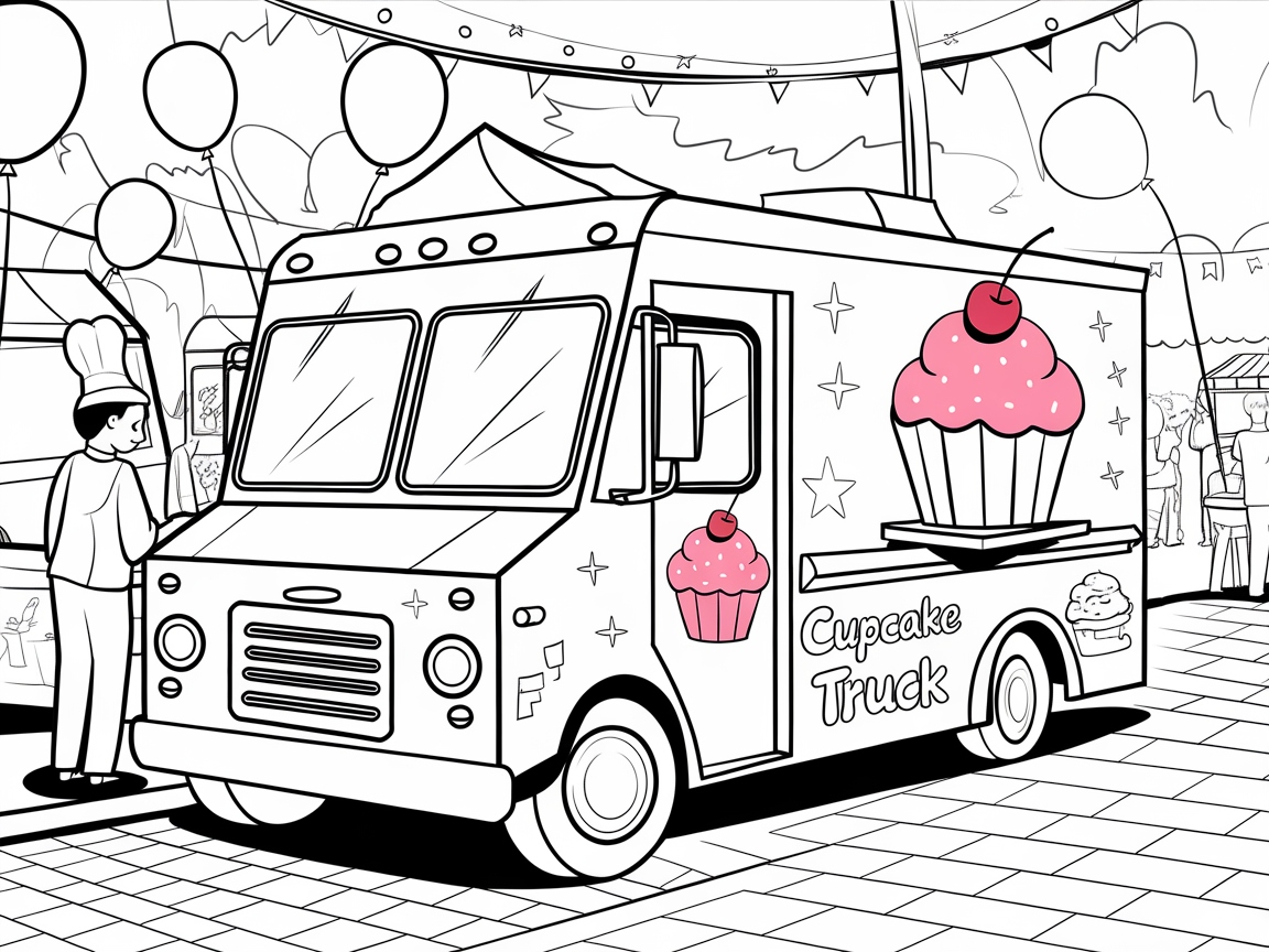 Rev Up Your Creativity with This Cupcake Truck Scene