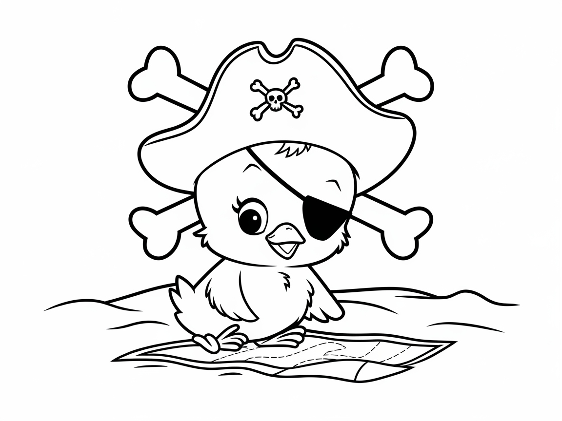 Pirate Adventure with Baby Chick