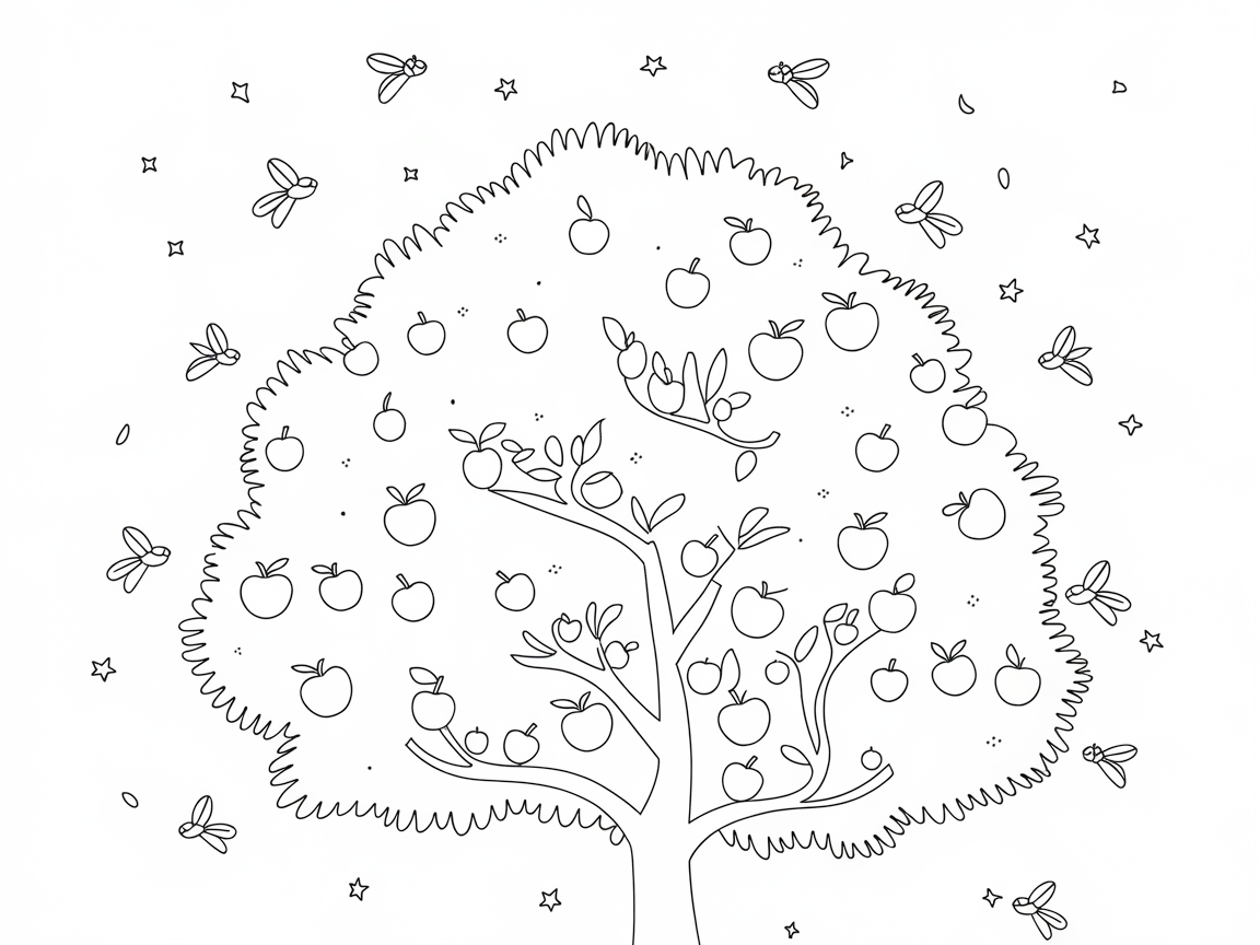Explore This Starry Apple Tree Wonderland
