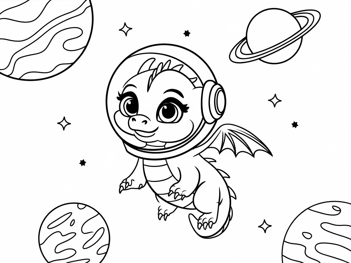 Space Adventure with a Baby Dragon