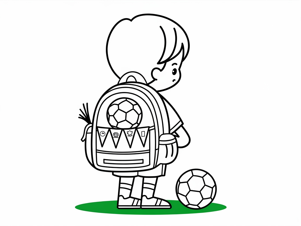 Kick Off Creativity with This Soccer Kid Coloring Page