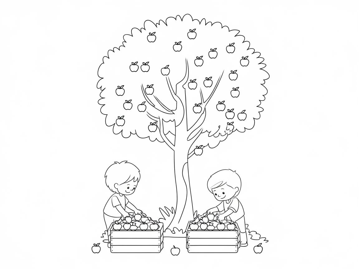 Harvest Fun Under the Apple Tree