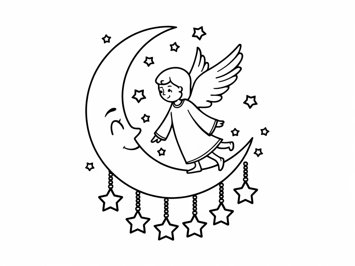 Moonlit Dreams with an Angelic Friend