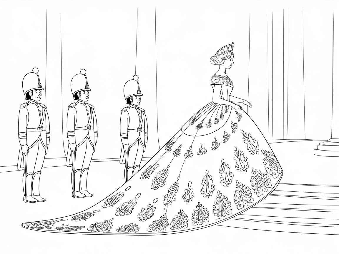 Royal Procession Ball Gown Extravaganza