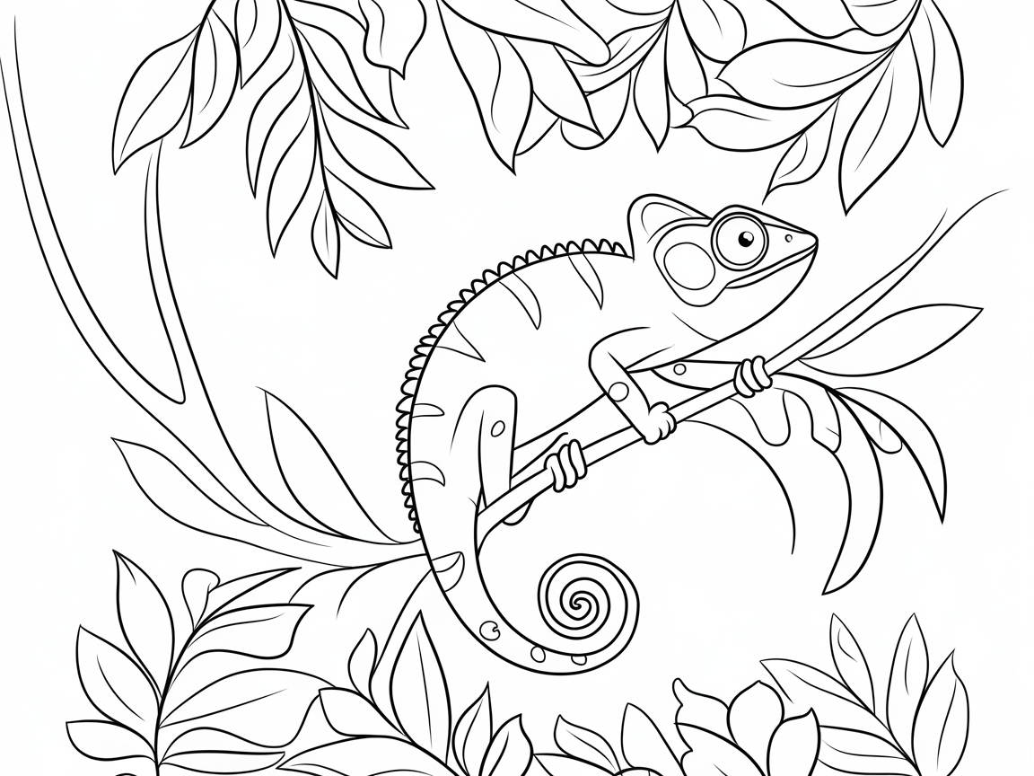 Color Your Imagination with This Jungle Chameleon