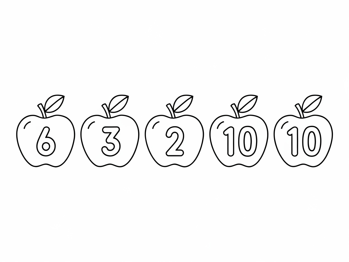 Apple Numbers: Counting Fun for Toddlers