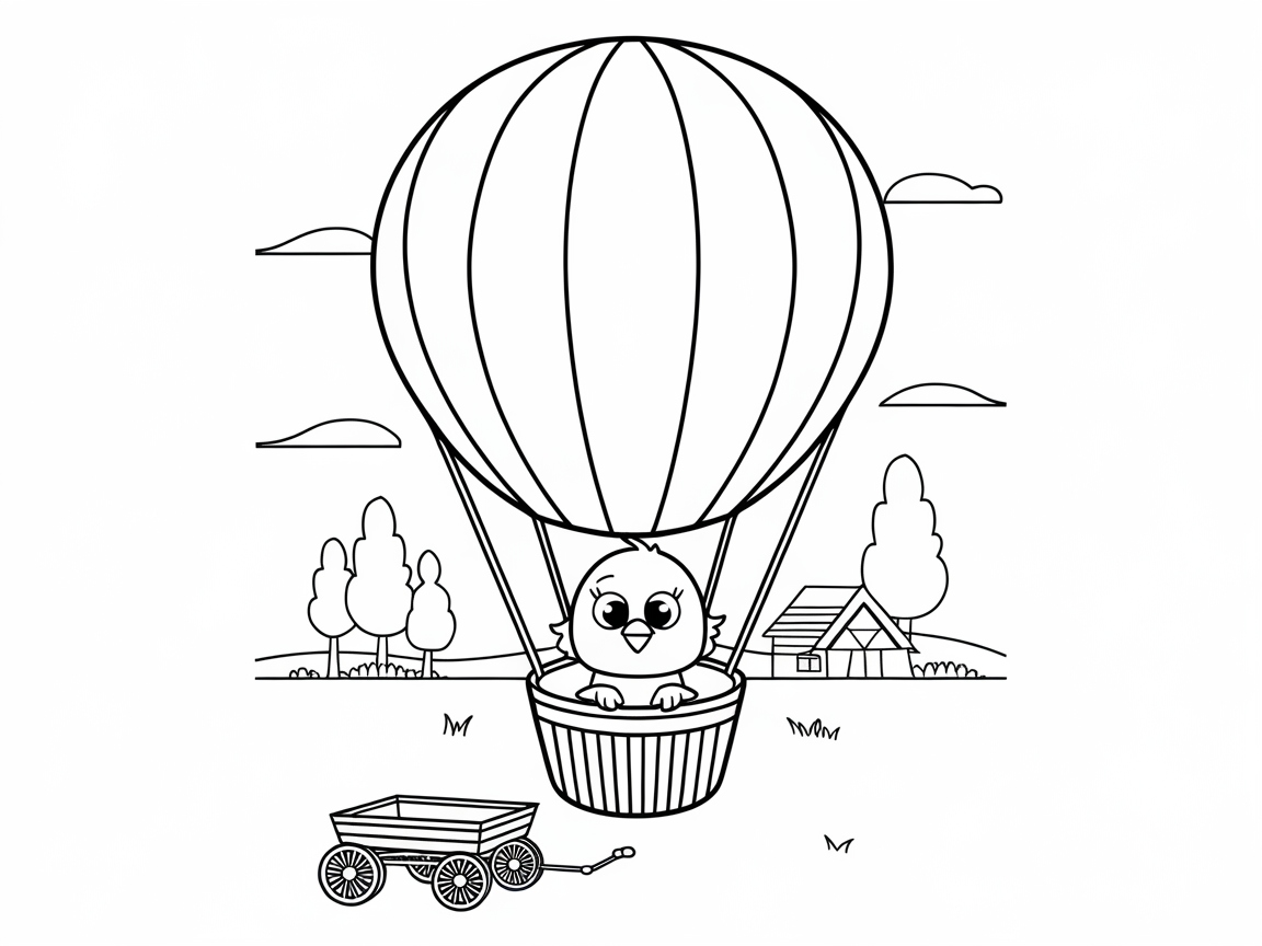 Up, Up and Away with This Hot Air Balloon Chick