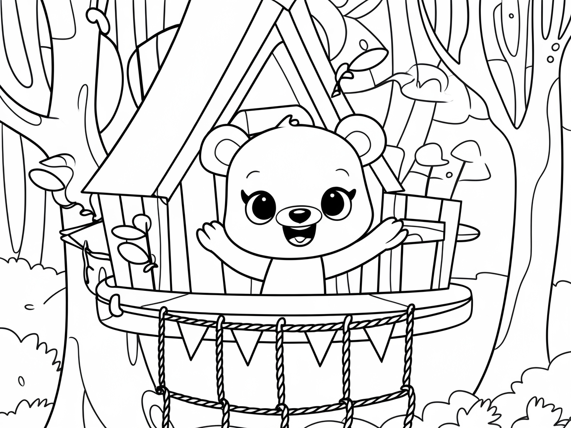 Explore a Treehouse Wonderland with This Bear