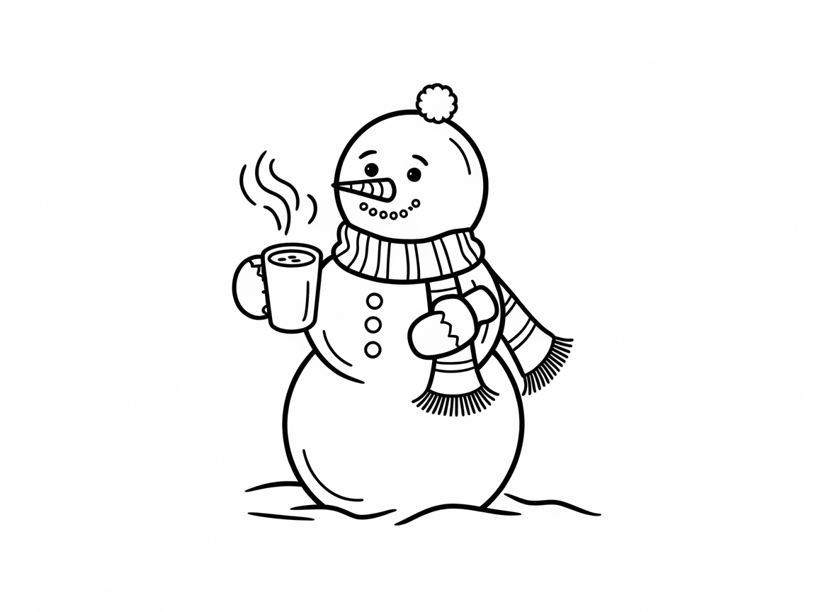 Warm Up with This Cozy Snowman Scene