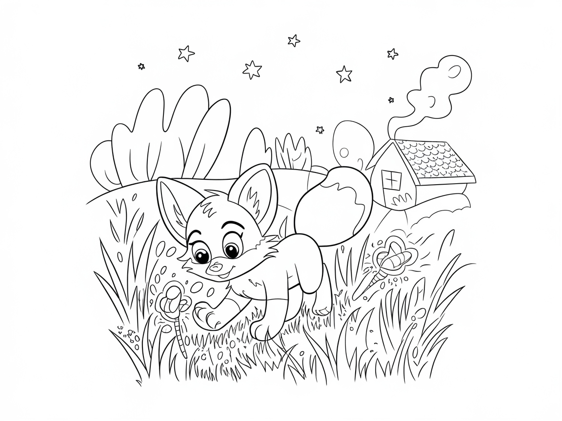 Garden Exploration with Curious Fox