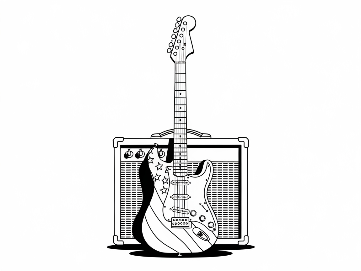 Rock the Red, White, and Blue on This Patriotic Guitar Page