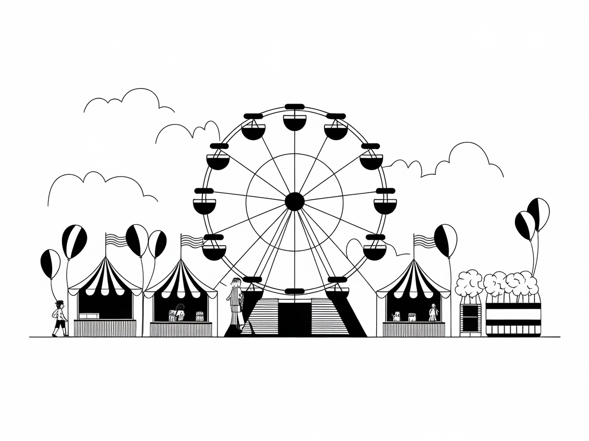 Step Right Up to This Festive Carnival Scene