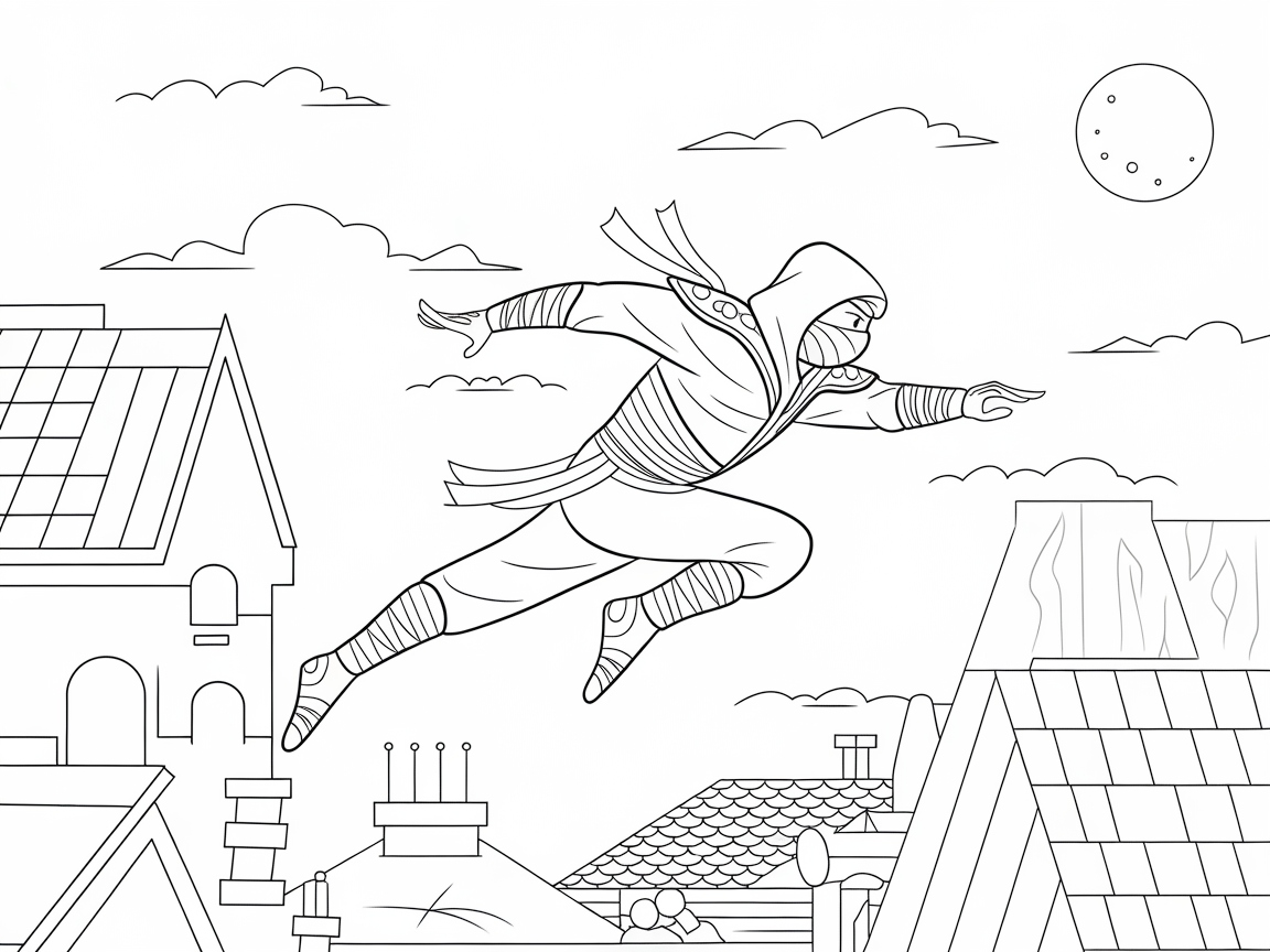 Leap into Action with This Ninja Rooftop Chase