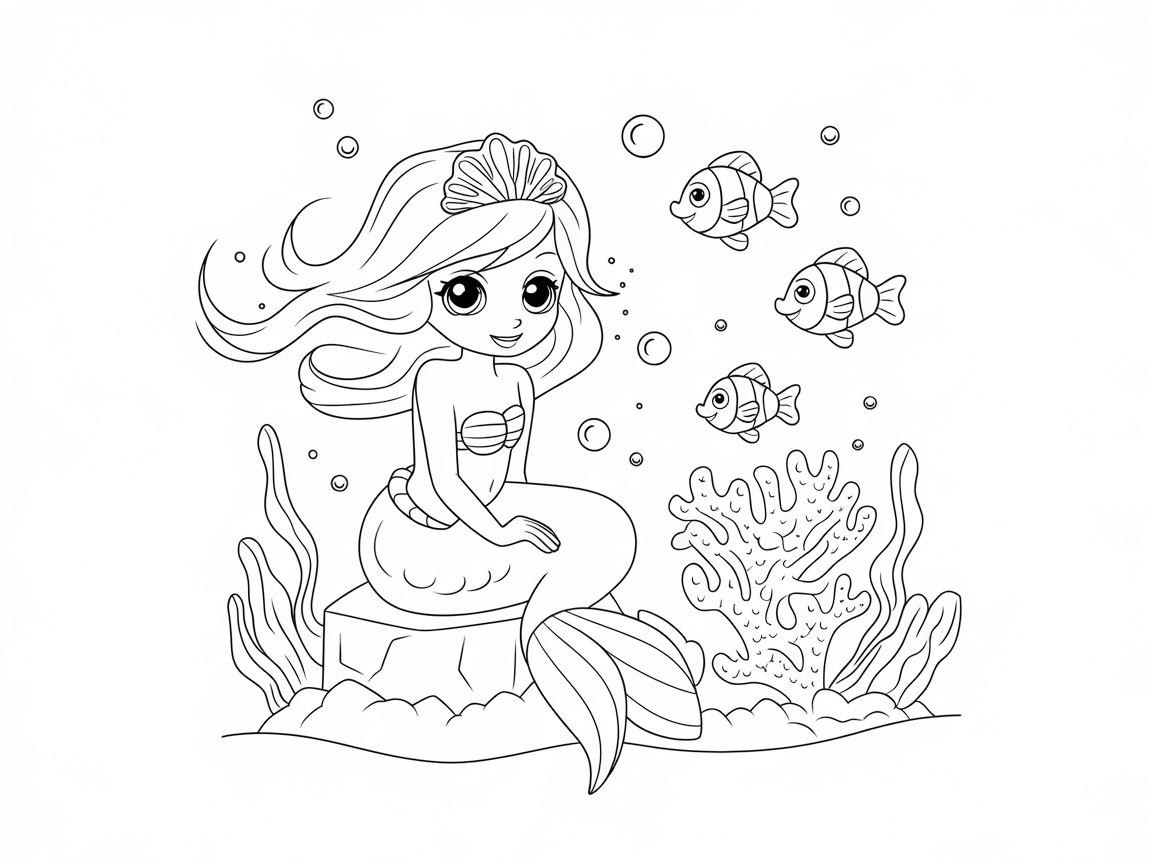 Dive Into Fun with This Adorable Anime Mermaid