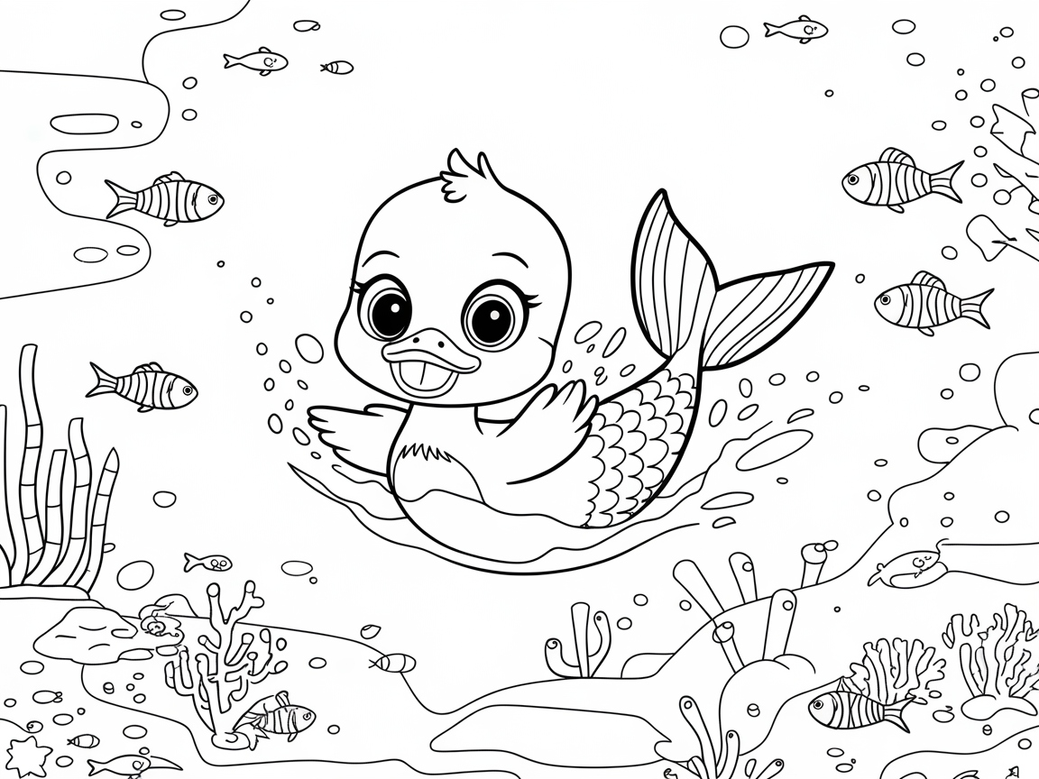 Dive into Ocean Fun with This Mermaid Duckling