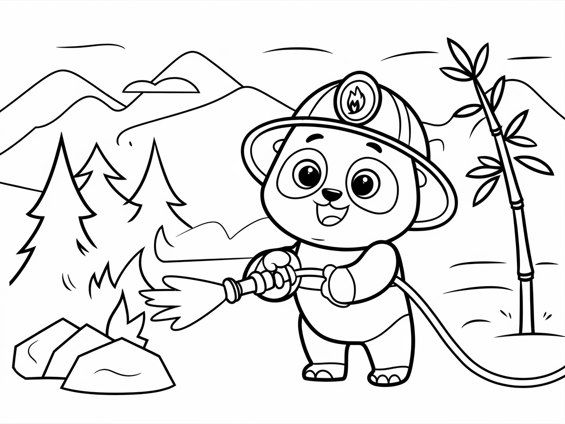 Firefighter Panda to the Rescue