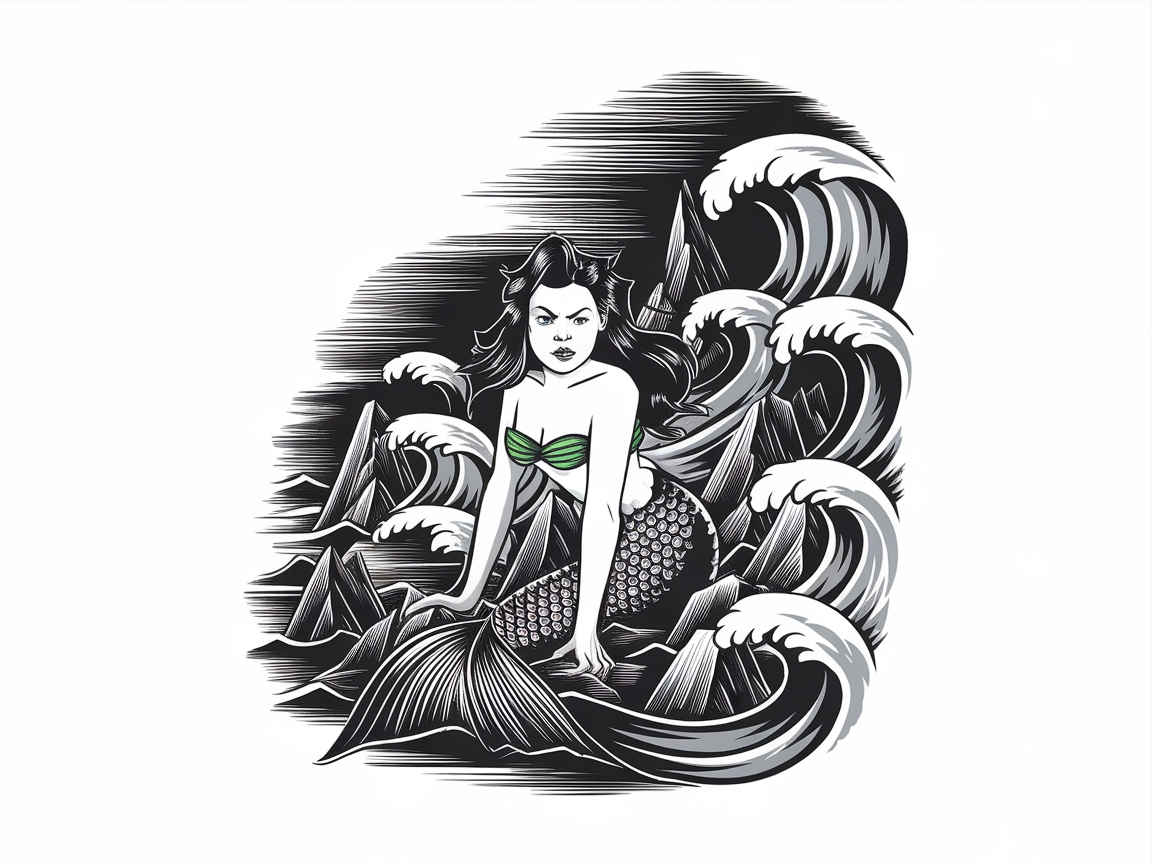Beware the Enchanting Siren of the Stormy Sea