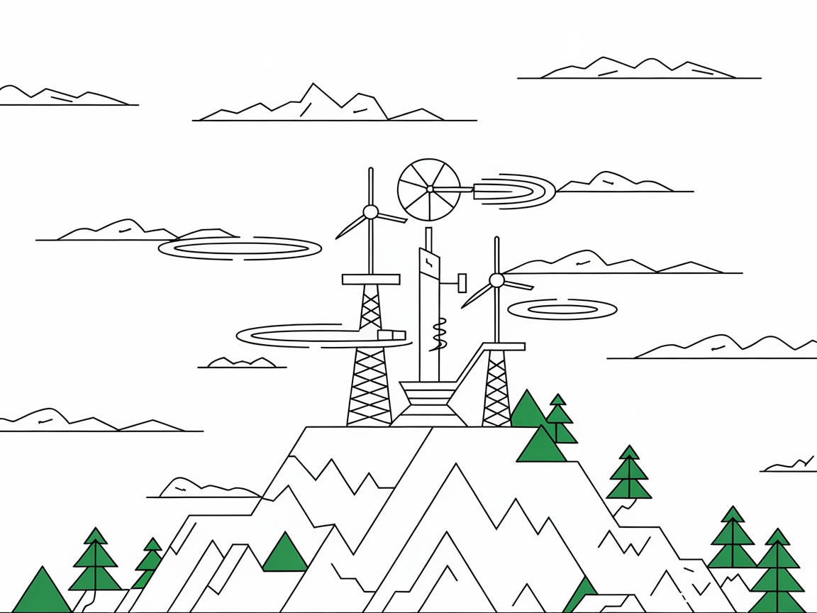 Harness the Wind in This Eco-Friendly Mountain Scene