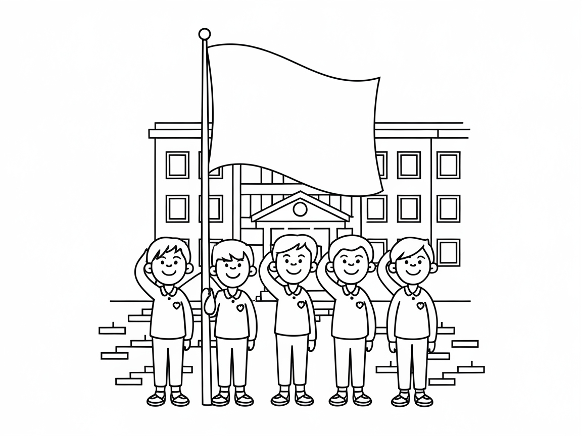 Raise the Flag in This Proud School Ceremony