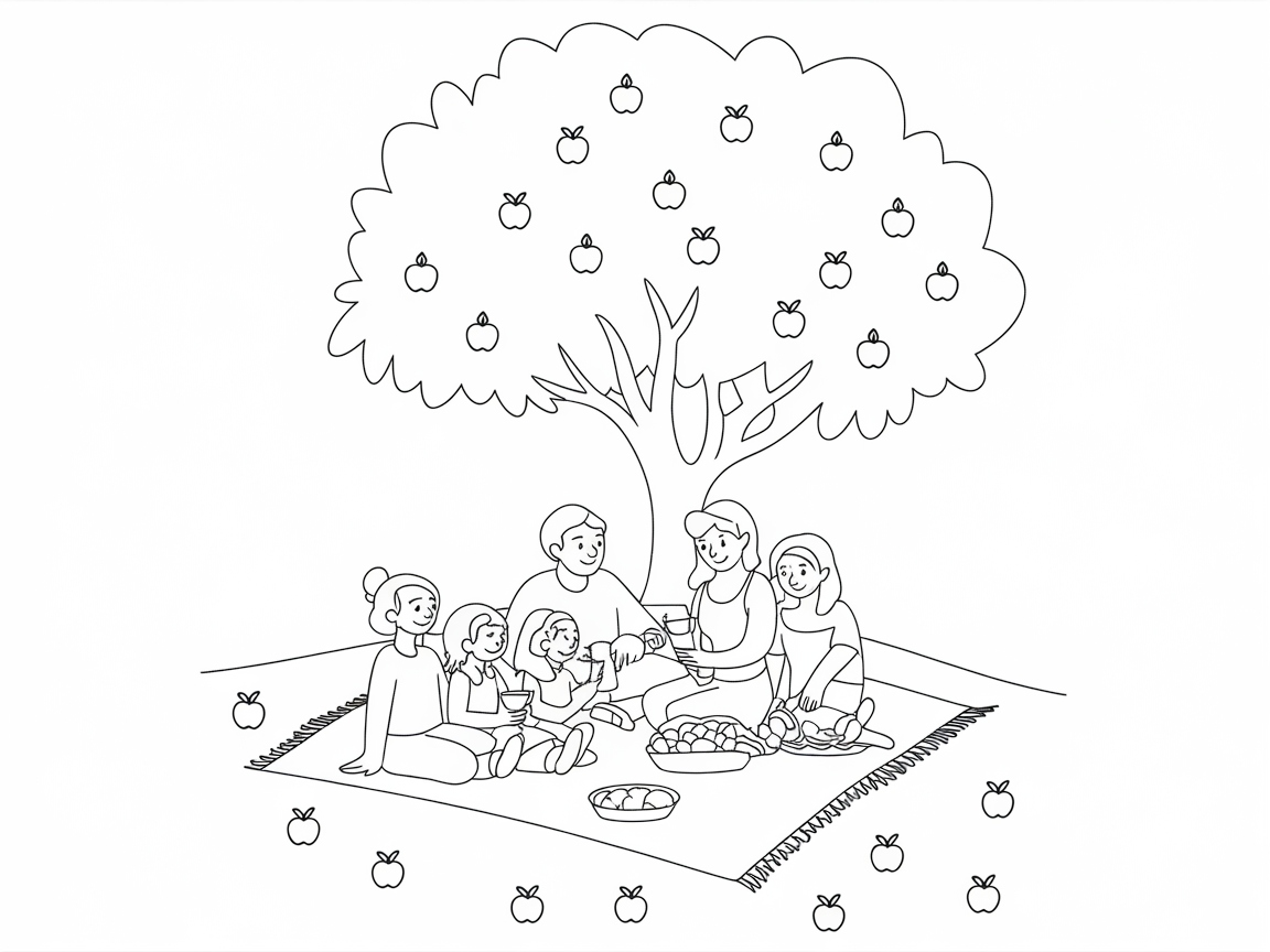 Create a Cozy Picnic Under the Apple Tree